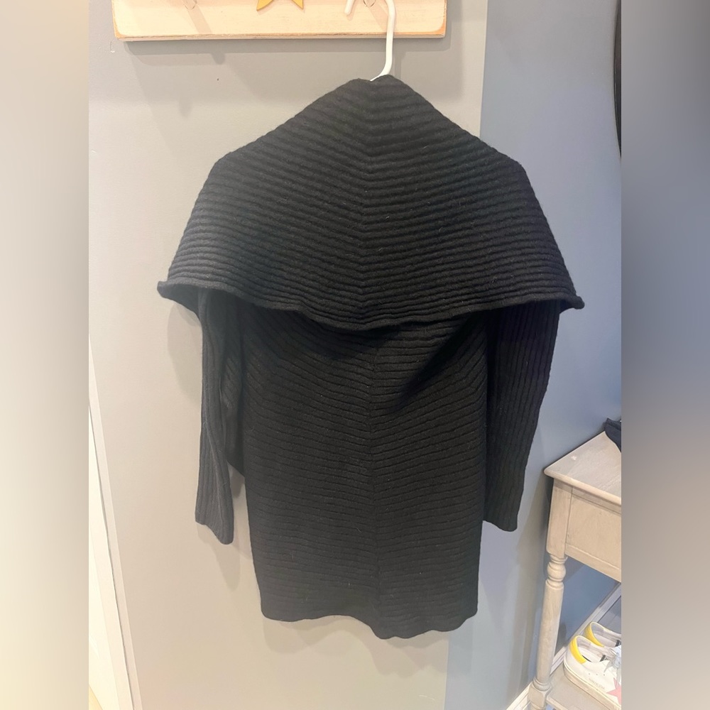 Alpaca International black cardigan sweater